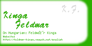 kinga feldmar business card